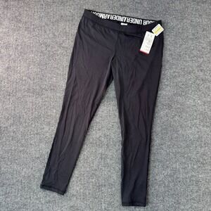New Under Armour Womens XL Leggings HeatGear Charged Cotton Black Pants